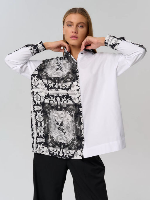 Рубашка женская 12421-33038 white - Eleganzza фото 2