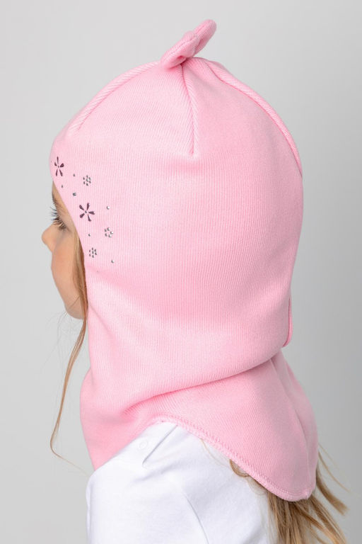 КВ 20253/нежно-розовый шапка-шлем дет