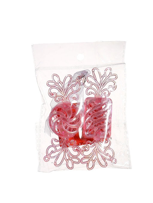 Цена за 2 шт. Ёлочные игрушки 2 шт. Зимнее волшебство. Ажурные конфеты, 9.53.5 см, сиреневый перелив фото 13