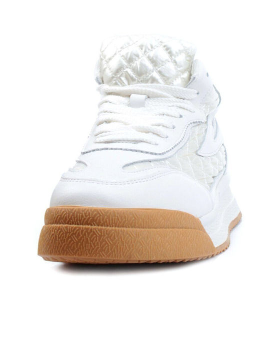 04-P48-2Z MILK WHITE Ботинки зимние женские (искусственная кожа и шерсть)