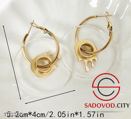 Плавящиеся серьги кольца женская - Bruno фото 4