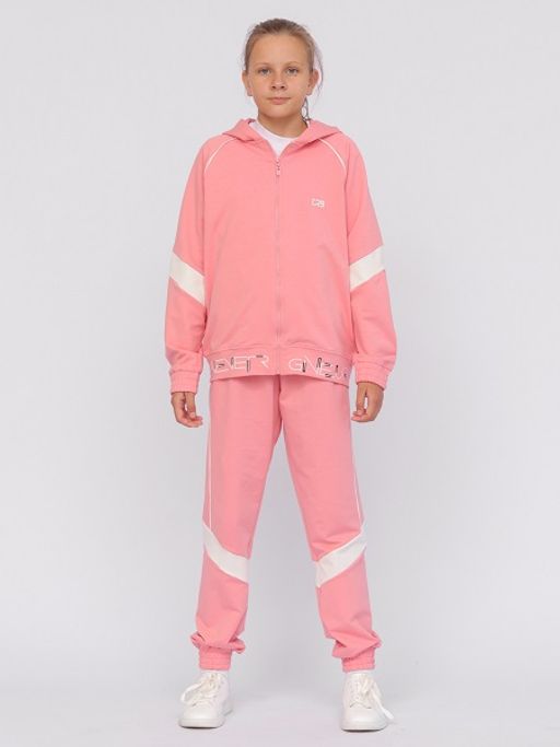 CRB wear/!CWJG 90116-27 Костюм для девочки (толстовка, брюки),розовый/Ex.Cherubino фото 5
