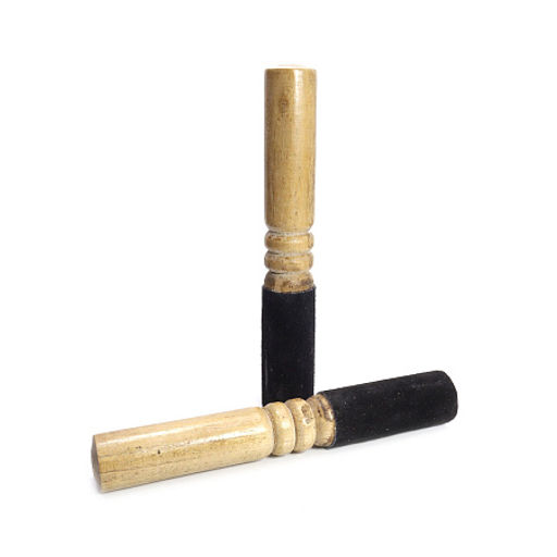 Резонатор для поющей чаши дерево кожа 18см-2,5см - Сандаловый дом фото 3