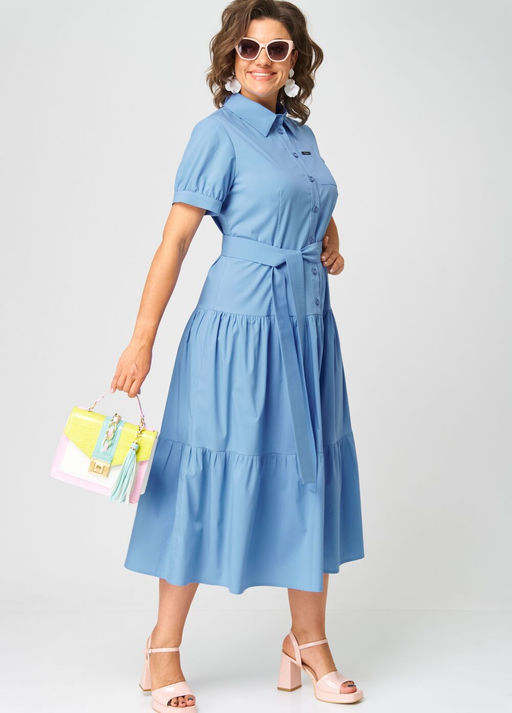 Платье EVA GRANT 7168С голубой