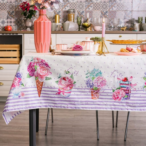 Скатерть «Этель» Сладости 220×147 см, 100% хлопок, репс 210 г/м²