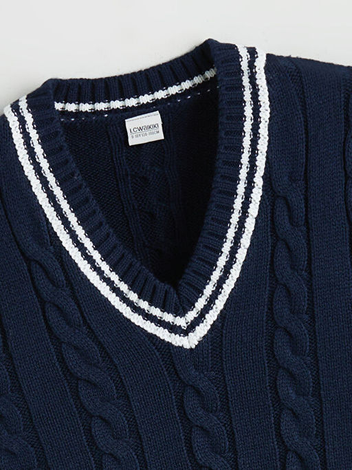 V Yaka K?z ?ocuk Triko S?veter