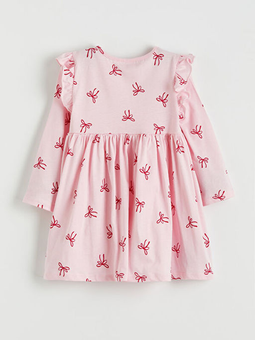 Kurdele Bask?l? F?rf?rl? K?z ?ocuk Elbise