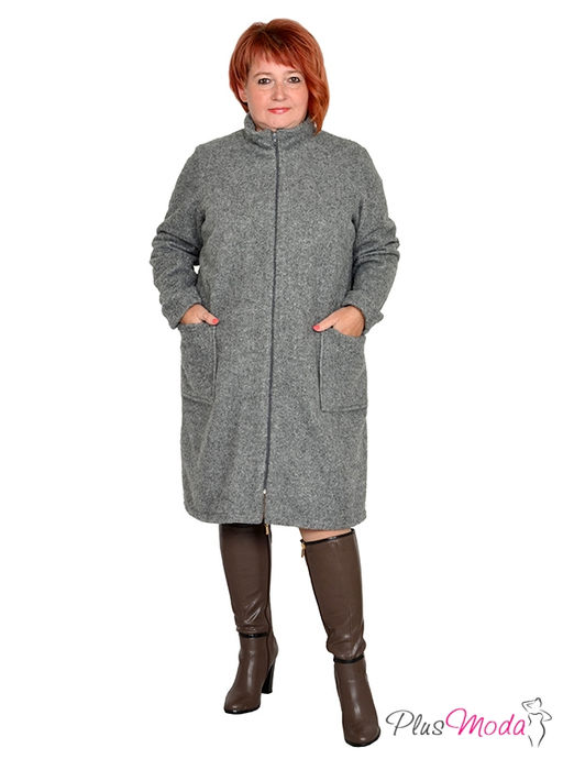 Жакет-дубленка Модель №1315 размеры 44-84 - Plusmoda фото 2