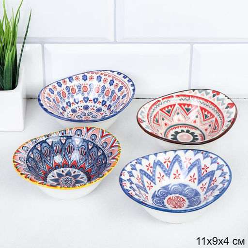 Соусник 11х9х4 см / ZY049 /уп 180/ керамика