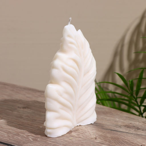 Свеча фигурная формовая «Лист», 10×3×15 см, парафин, МИКС