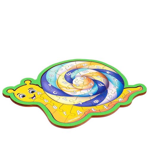 Пазл с алфавитом Улитка - Лесная мастерская фото 5