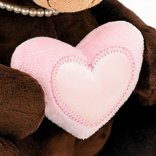 Мягкая игрушка «Медведь Milk с сердцем», 15 см