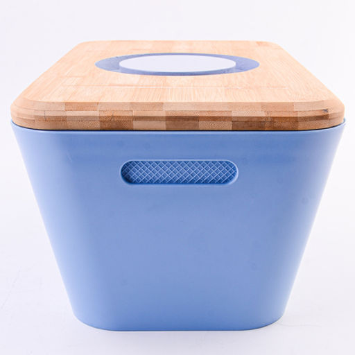 04-043-B Хлебница с разделочной доской-крышкой, голубая (х4) - Mayer&boch фото 2