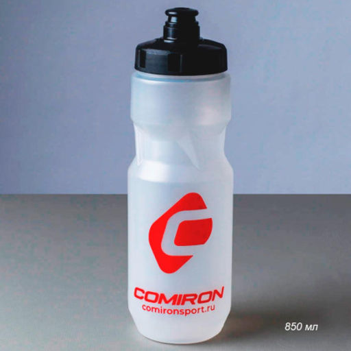 Бутылка для воды COMIRON Advance с одноцветным принтом. Прозрачная. 850 мл. /711620 / FWCPE-281Сt / уп 1