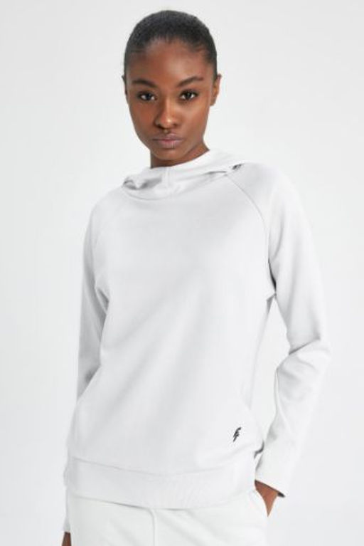 DeFactoFit Standart Fit Kapusonlu Skuba Dalg?c Kumas Basic Sweatshirt