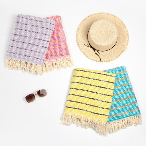 Пештемаль Полосы 100х180 см, голубой - Lovelife фото 5