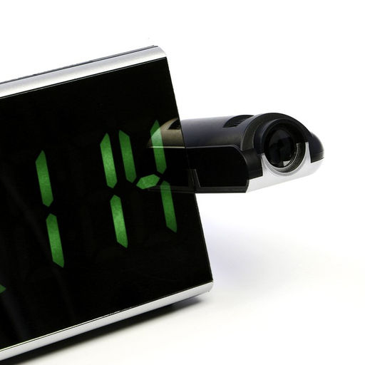 Часы электронные настольные, USB, календарь, будильник, с проекцией, зелёная индикация