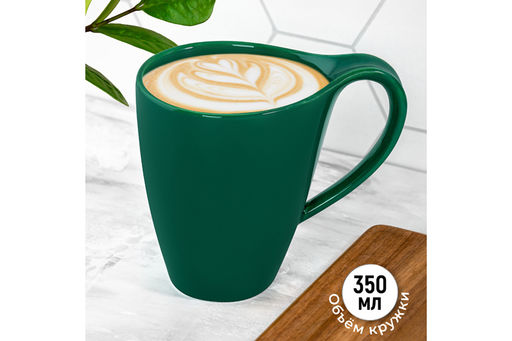 Кружка 350 мл 13*8,7*11,5 см "Колоранс" зеленая