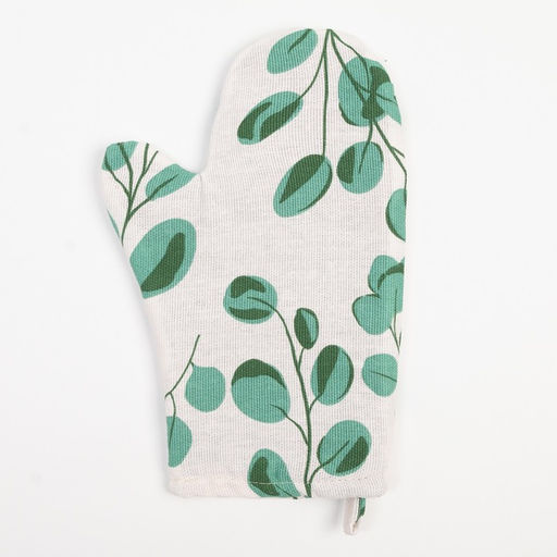 Набор кухонный Доляна «Эвкалипт»: варежка 20×27 см, прихватка 19×19 см, 100% хлопок