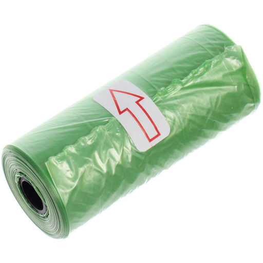 Цена за 6 шт. Контейнер с пакетами для уборки за собакой с карабином,цвет зеленый Ultramarine