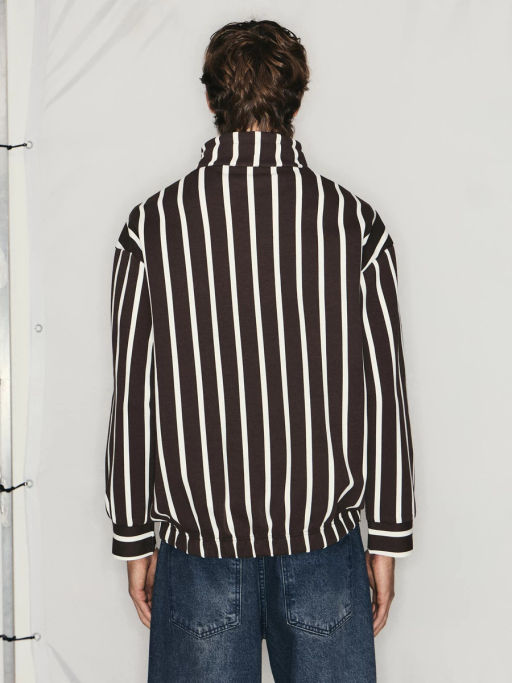 Толстовка в полоску на молнии / Zarina  фото 5