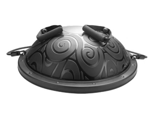 Полусфера балансировочная BOSU 58см Woohooo Curls эспандер, насос/ чёрный/ B58Cu-B/ уп5 - ГалеонТрейд фото 5