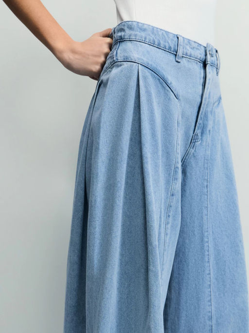 Джинсы ultra wide leg с высокой посадкой / Zarina  фото 6