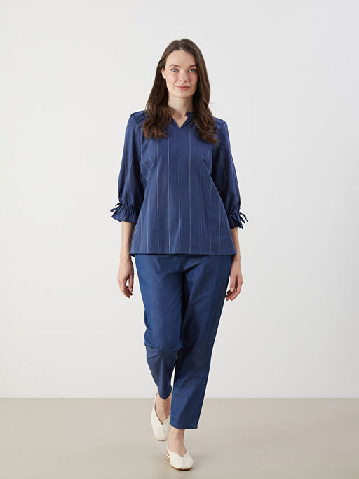 Beli Lastikli Mars Flare Kad?n Jean Pantolon