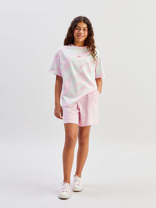 Bisiklet Yaka K?z ?ocuk Ti??rt