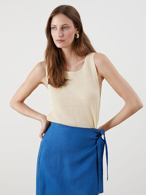 Bisiklet Yaka Kad?n Triko Atlet