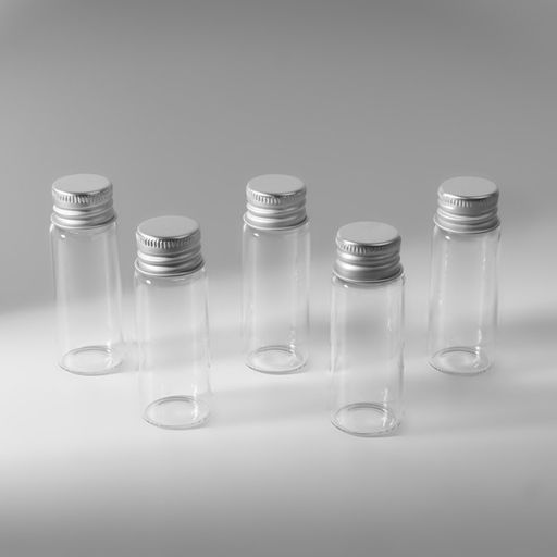 Цена за 2 шт. Баночки для хранения бисера, d=2.2×6 см, 5 шт.