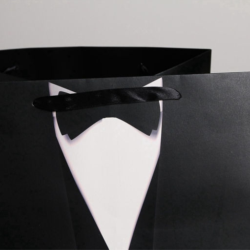 Пакет подарочный квадратный, упаковка, «Костюм», 30×30×30 см