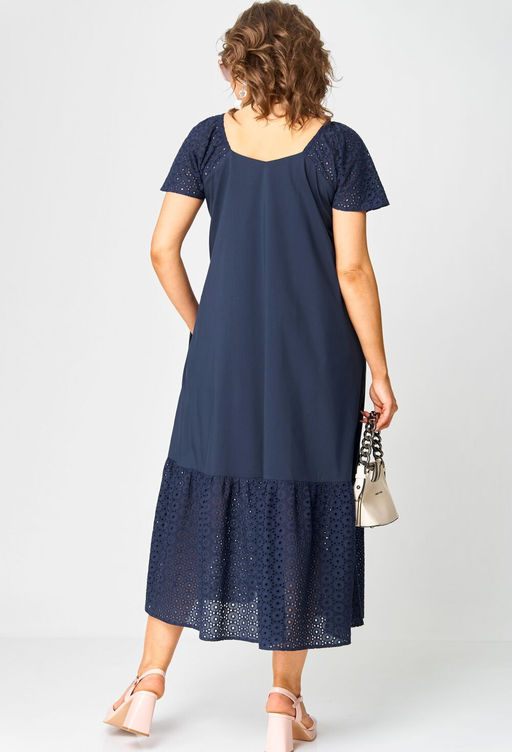 Платье EVA GRANT 7297А темно-синий