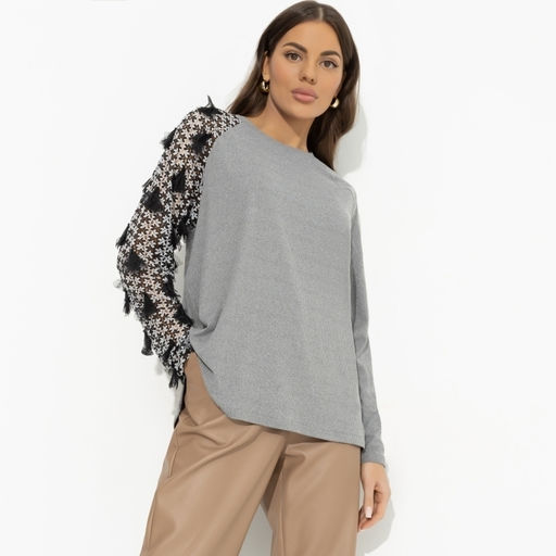 Свитшот с акцентным декором Модная хроника (new) - Charutti фото 2