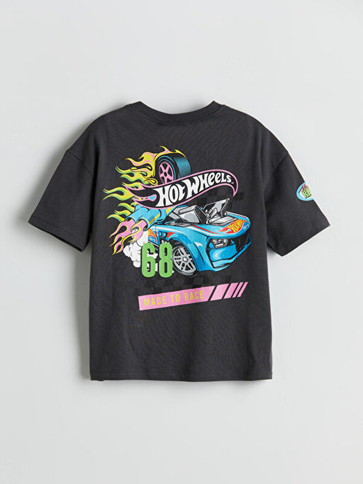 Hot Wheels Bask?l? Erkek ?ocuk Ti??rt