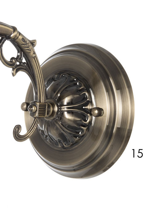 Бра ЭкономСвет 72702/1wAB, 1×40 Вт, E27, 29×15×20 см, бронзовое