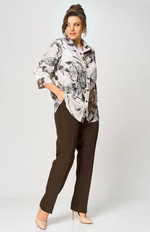 Брюки БелЭльСтиль 609 коричневый1 фото 3