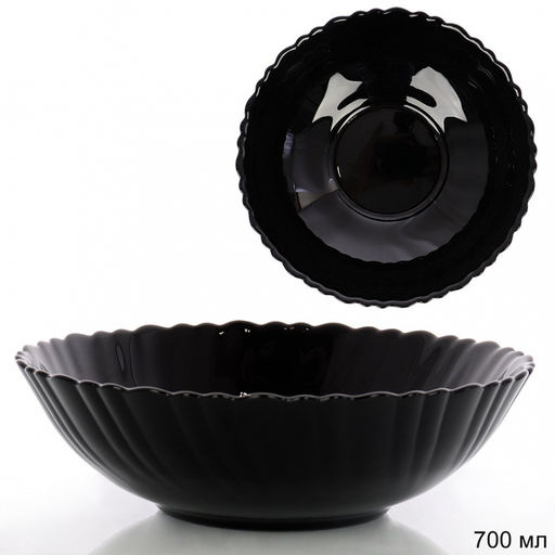 Салатник 178 мм 700 мл ЧЕРНЫЙ (Black) стеклокерамика арт. BNTW70T (682234)