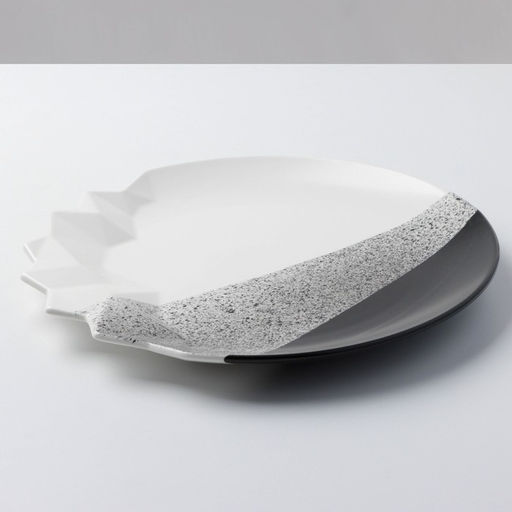 Тарелка плоская керамическая Снежные горы, d=27 см - Дорого внимание фото 3