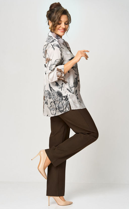 Брюки БелЭльСтиль 609 коричневый1 фото 4