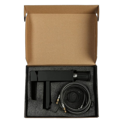 Смеситель для раковины ZEIN Z2393, картридж 40 мм, короткий излив, нержавеющая сталь, черный