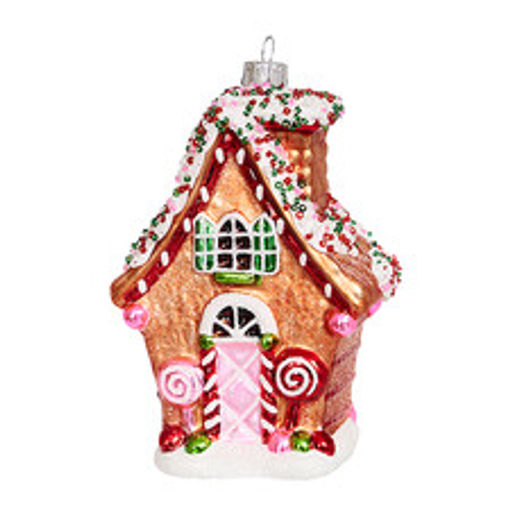 Домик Пряничная страна (стекло) 8,5х5,5х12 см - Holiday classics фото 2