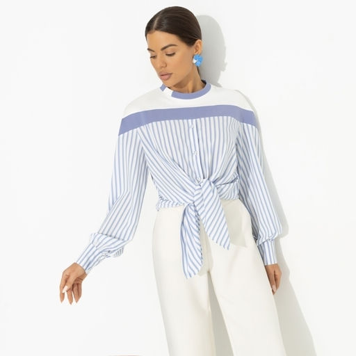 Свитшот комбинированный Всплеск эмоций (blue) - Charutti фото 4