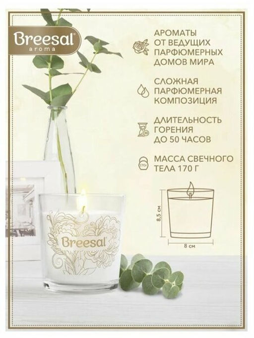 Breesal ароматическая свеча Aroma Sphere Волшебное пробуждение 170 г (4)  фото 2