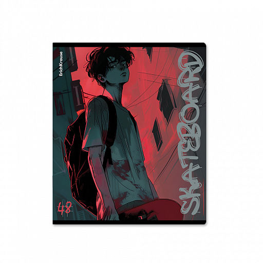 Цена за 5 шт. Тетрадь общая ученическая ErichKrause Mystery Guy, 48 листов, выборочный УФ-лак, клетка_MIX-PACK  фото 5