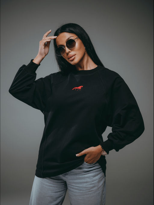 Символ свитшот женский (черный)