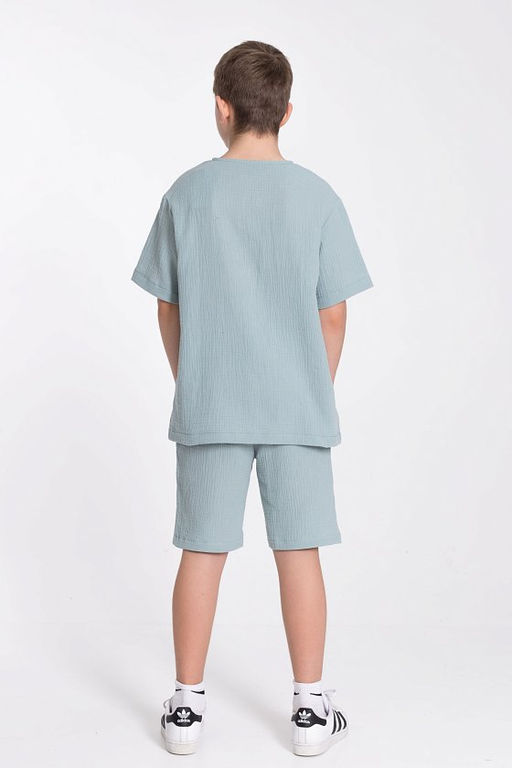 Шорты М224043б серо-зеленый - Елена фото 2