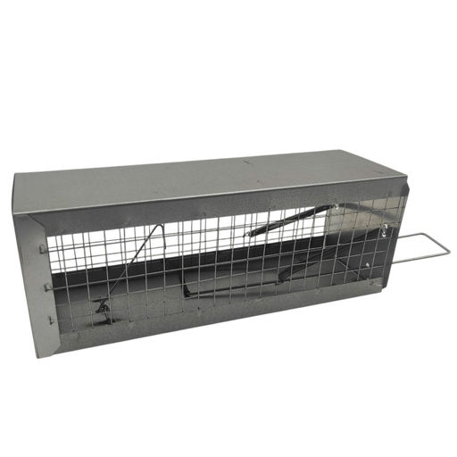 Крысоловка "Клетка" металл.+сетка 280х95х115мм