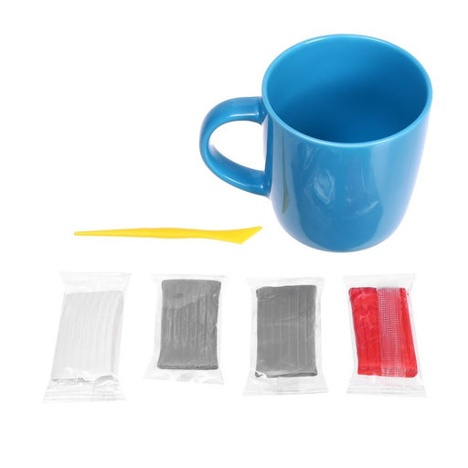 Набор для декора кружки полимерной глиной Зайка в шапочке, 300 мл - Школа талантов фото 12