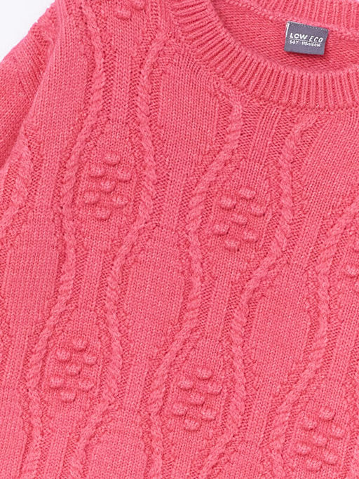 Bisiklet Yaka K?z ?ocuk Triko Kazak - Waikiki фото 2